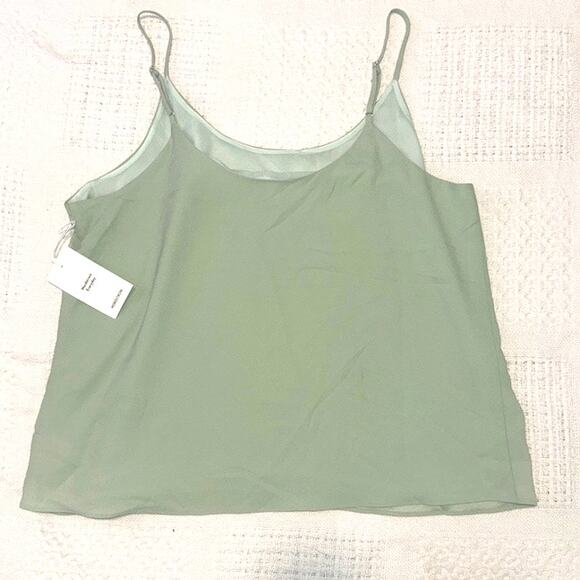 new Nordstrom XL cami top mint flounce drapey TS 307848 - Picture 6 of 9